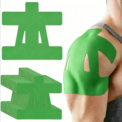 10Pcs Precut Cotton Elastic Kinesiology Strapping Tape for Adults
