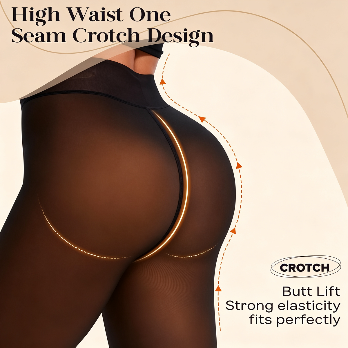 Women Fleece Lined Leggings Thermal High Waisted Footed Opaque Tights