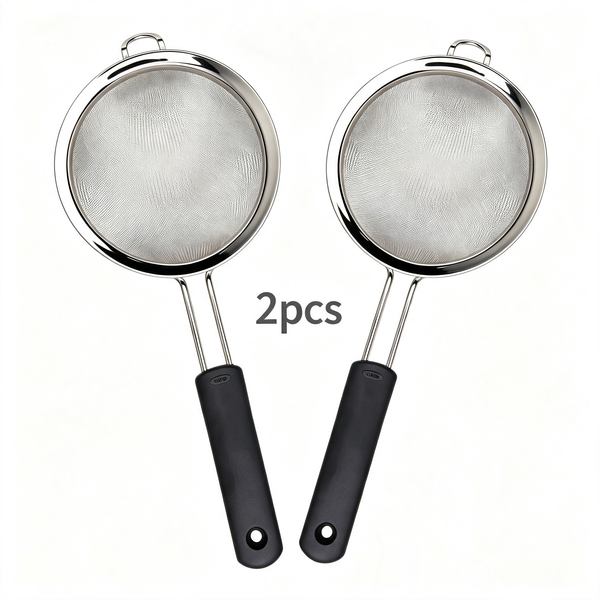 Fine Mesh Strainer - 3.4 Inch Round Sieve - Tea Strainers Soft-boiled Egg Magic Tool