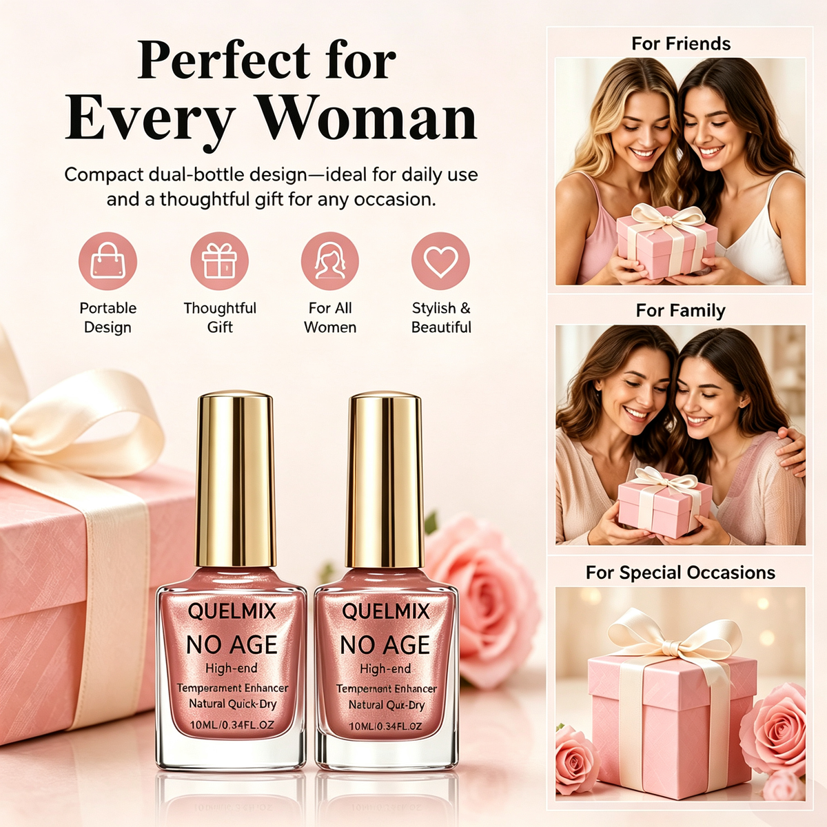 2PCS Quick Dry Mirror Nail Strengthener,Luxury Nail Polish