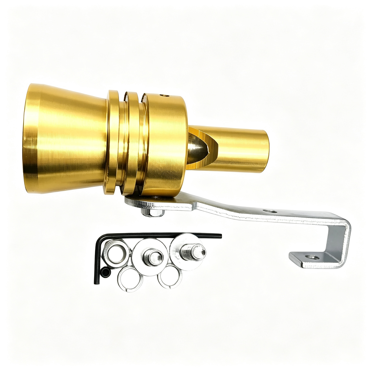 2Pcs XL Size Aluminum Alloy Universal Turbo Sound Exhaust Muffler Pipe Whistle
