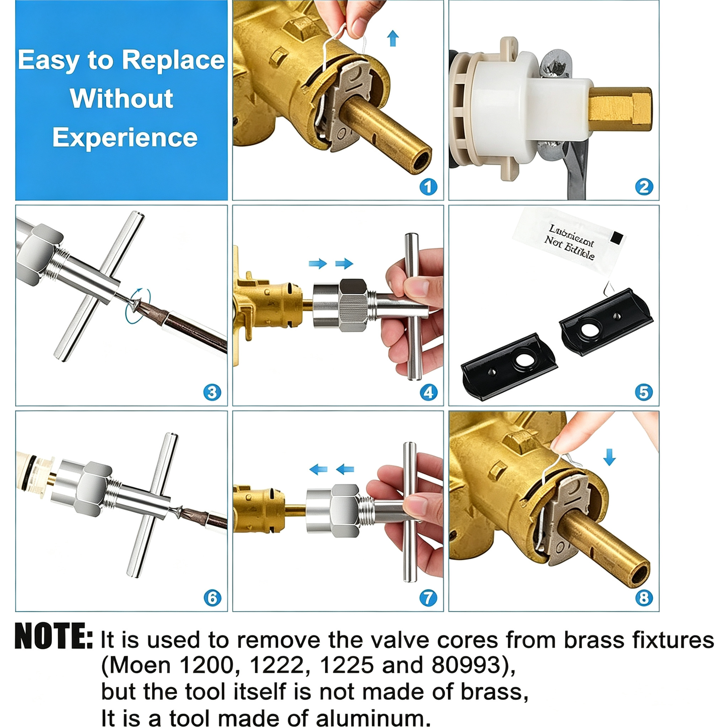 104421 Cartridge Puller Plumbing Tool for replacing Sink Faucet Cartridge
