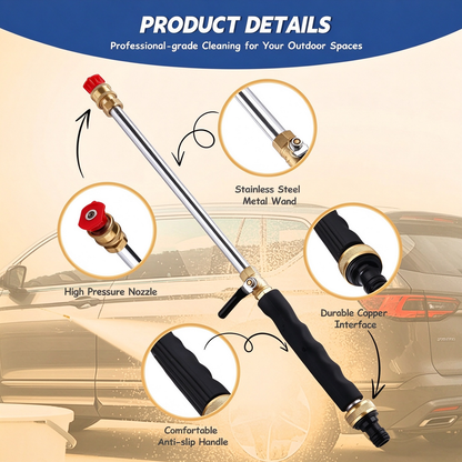 Upgraded Jet Nozzle Power Washer for Garden Hose