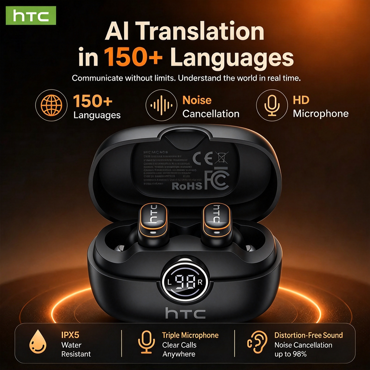 NE79 AI Translation Sports Bluetooth 6.0 Earbuds