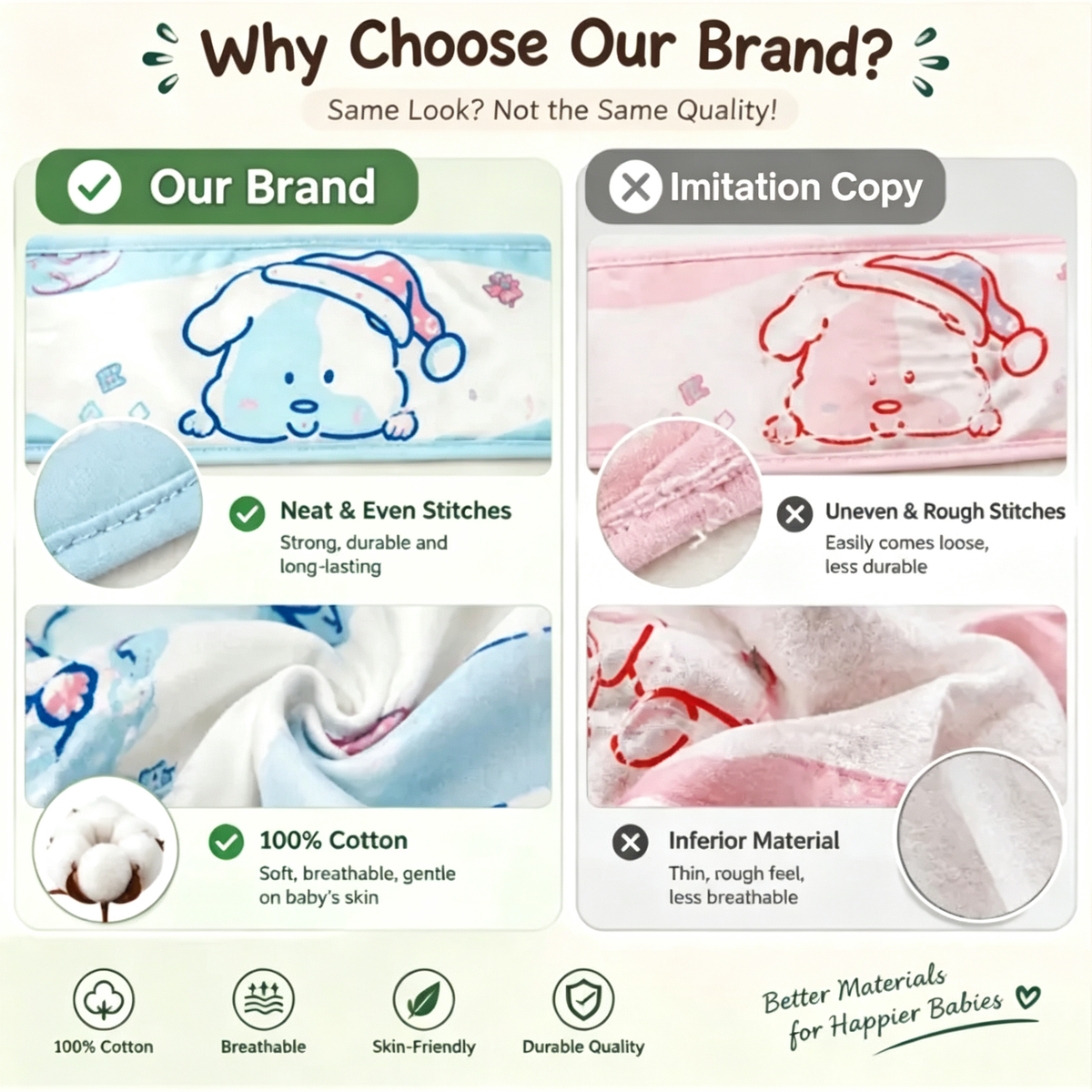 4 Pack Baby Belly Button Bands – Soft Cotton Umbilical Cord Wraps