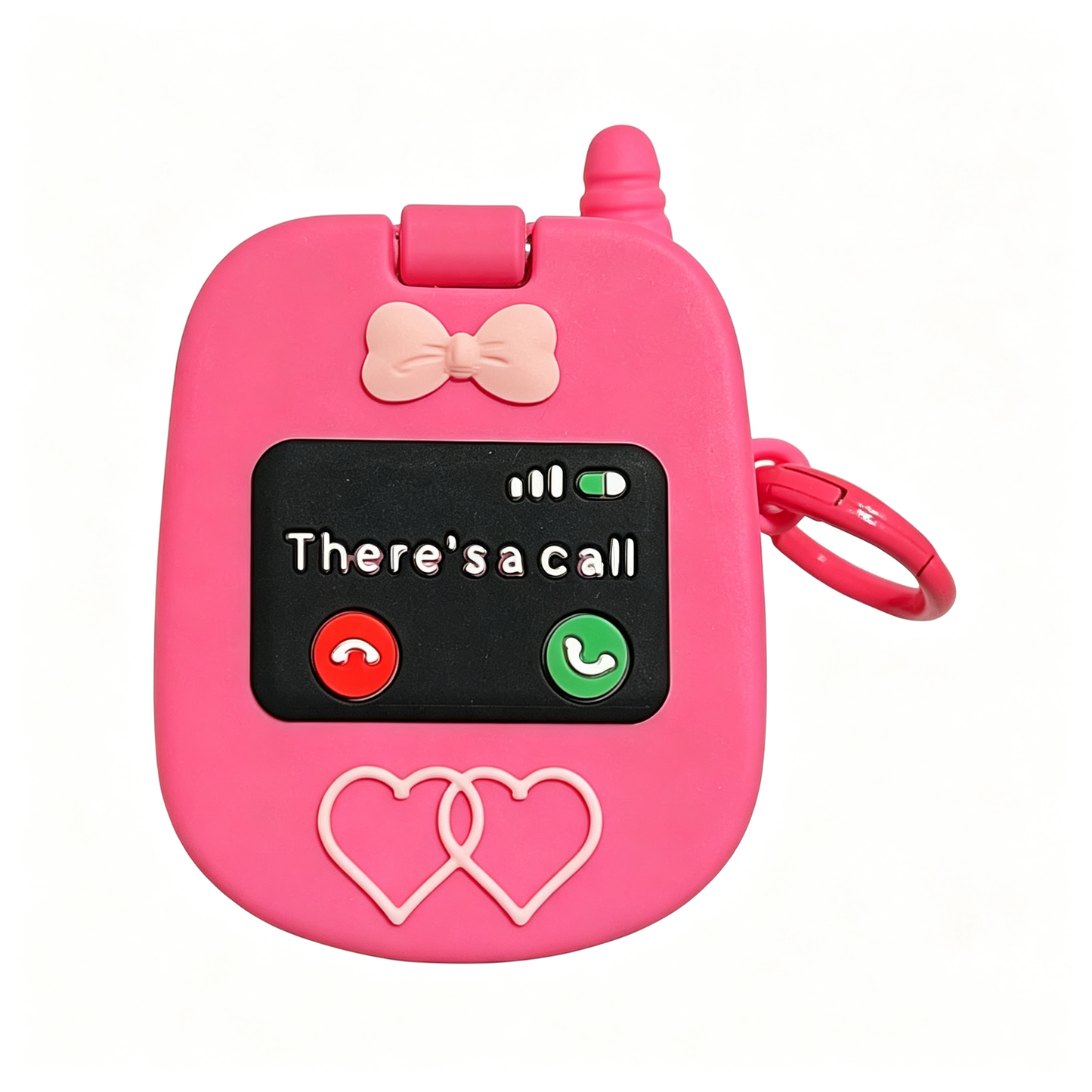 3D Kawaii Soft Silicone Makeup Mirror Puppy Retro Pink Cover For Airpods