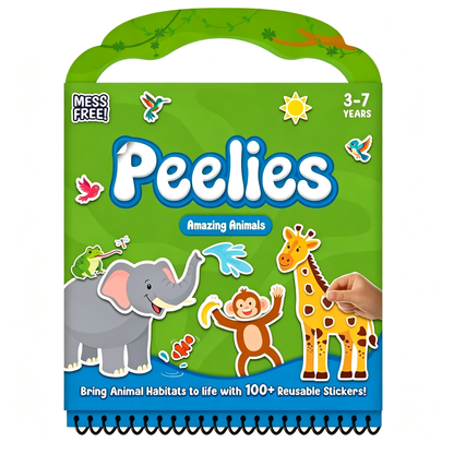 DIY Scrapbooking Kit Reusable 100+ Sticker Activity Book Mess-Free