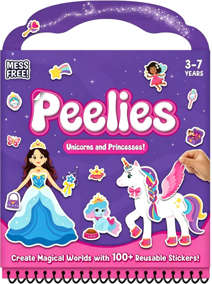DIY Scrapbooking Kit Reusable 100+ Sticker Activity Book Mess-Free