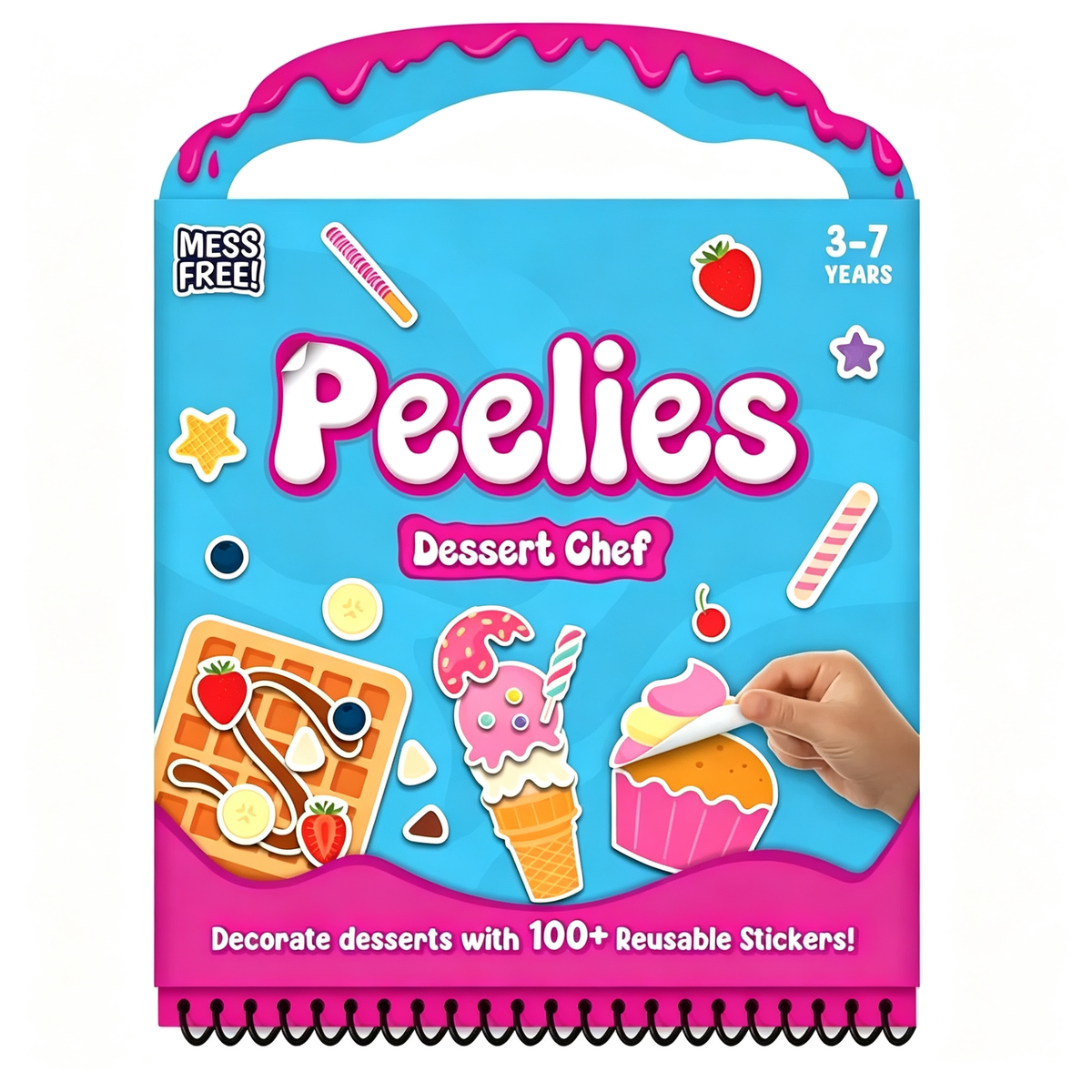 DIY Scrapbooking Kit Reusable 100+ Sticker Activity Book Mess-Free