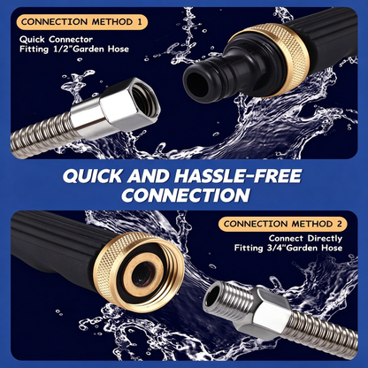 Upgraded Jet Nozzle Power Washer for Garden Hose