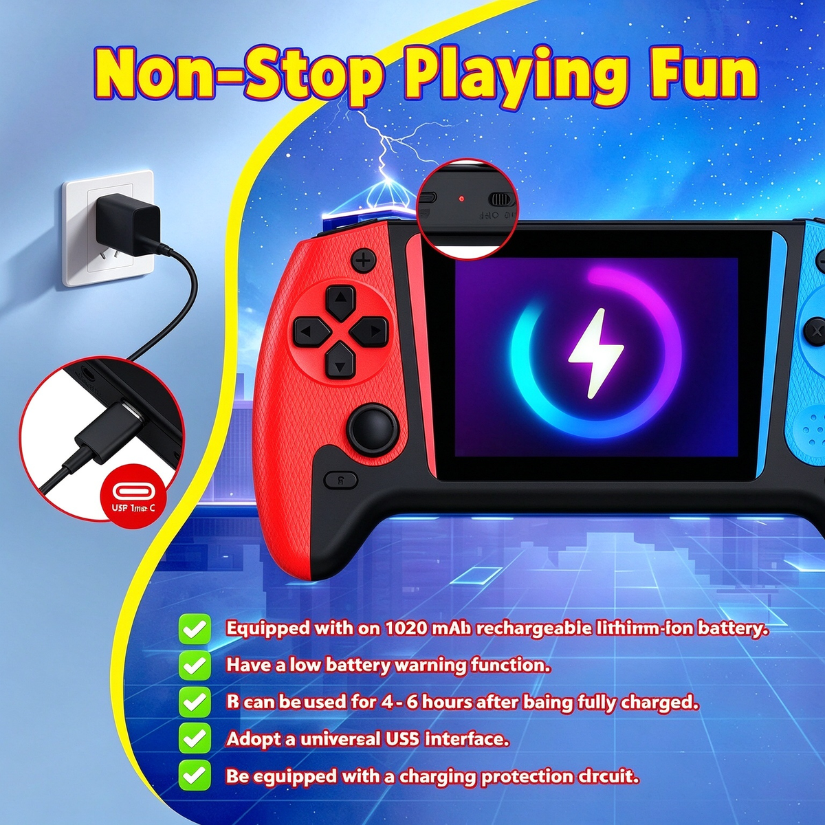 Portable Retro Video Handheld Games Console 23000 Game Library