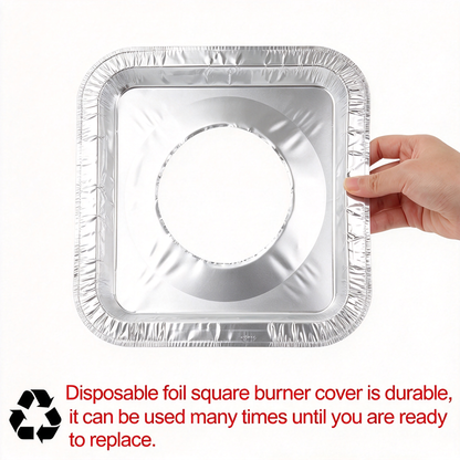 Disposable Stove Burner Protector, Aluminum Foil Stove Burner Protector