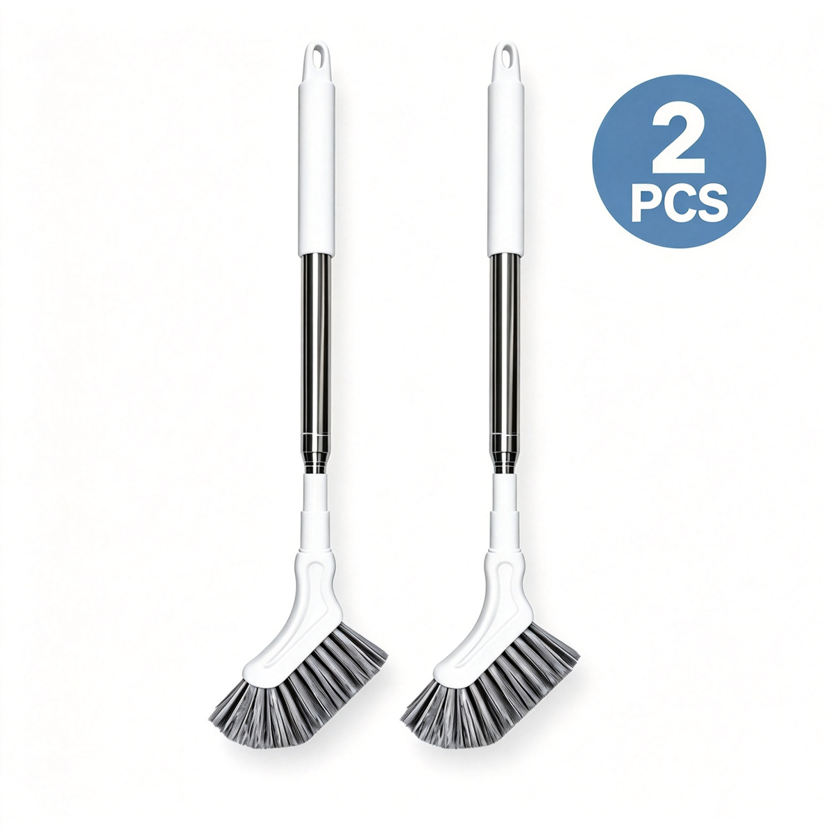 2PACK Telescopic Long Handle Crevice Cleaning Brush for Narrow Gaps