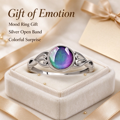 Stylish and Creative Sweet-Style Color-Changing Mood Stone Ring