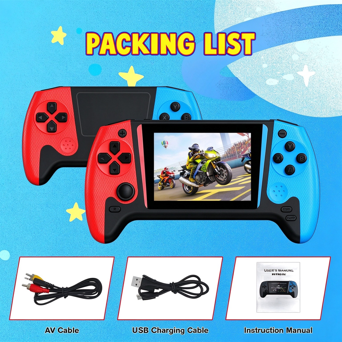 Portable Retro Video Handheld Games Console 23000 Game Library