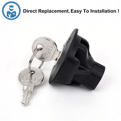 Automotive Replacement Lockable Fuel Tank Cap Plug with 2 Keys
