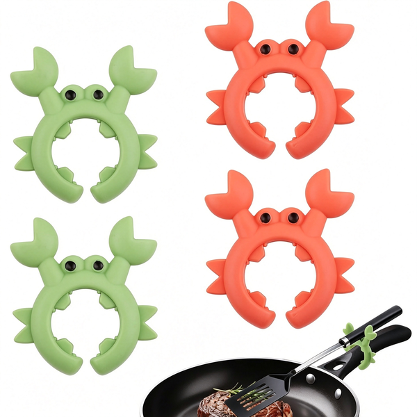 4PCS Cooking Spoon Holder for Pots, Ladles and Spatulas, Spoon and Ladle Holder