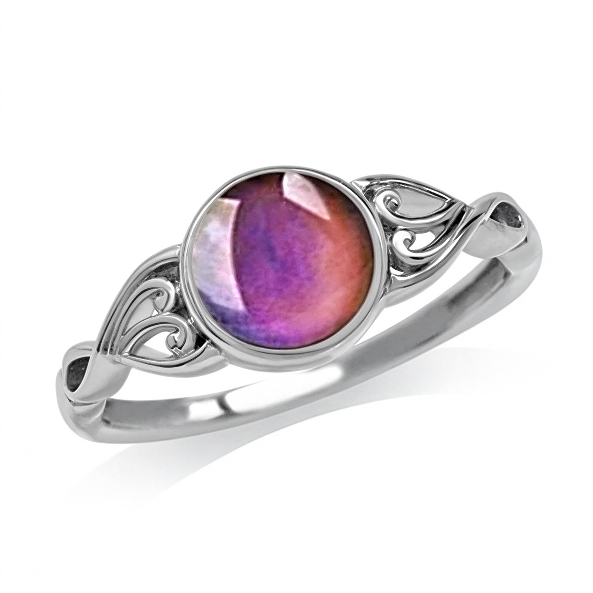 Stylish and Creative Sweet-Style Color-Changing Mood Stone Ring