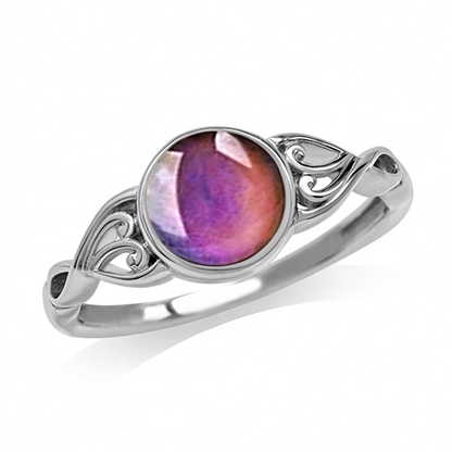Stylish and Creative Sweet-Style Color-Changing Mood Stone Ring