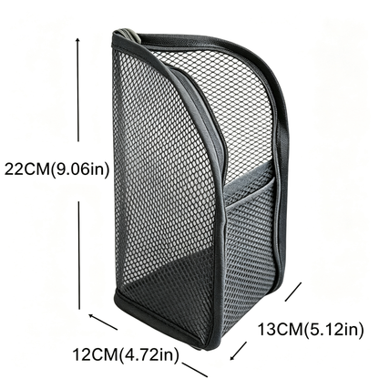 Standing Travel Toiletry Bag, Portable Mesh Cosmetic Organizer