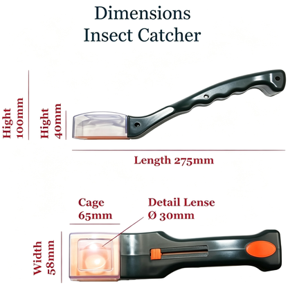 Quick Catch-Observe-Release 5X Magnifying Glass Quick-Release Bug Catcher Tool