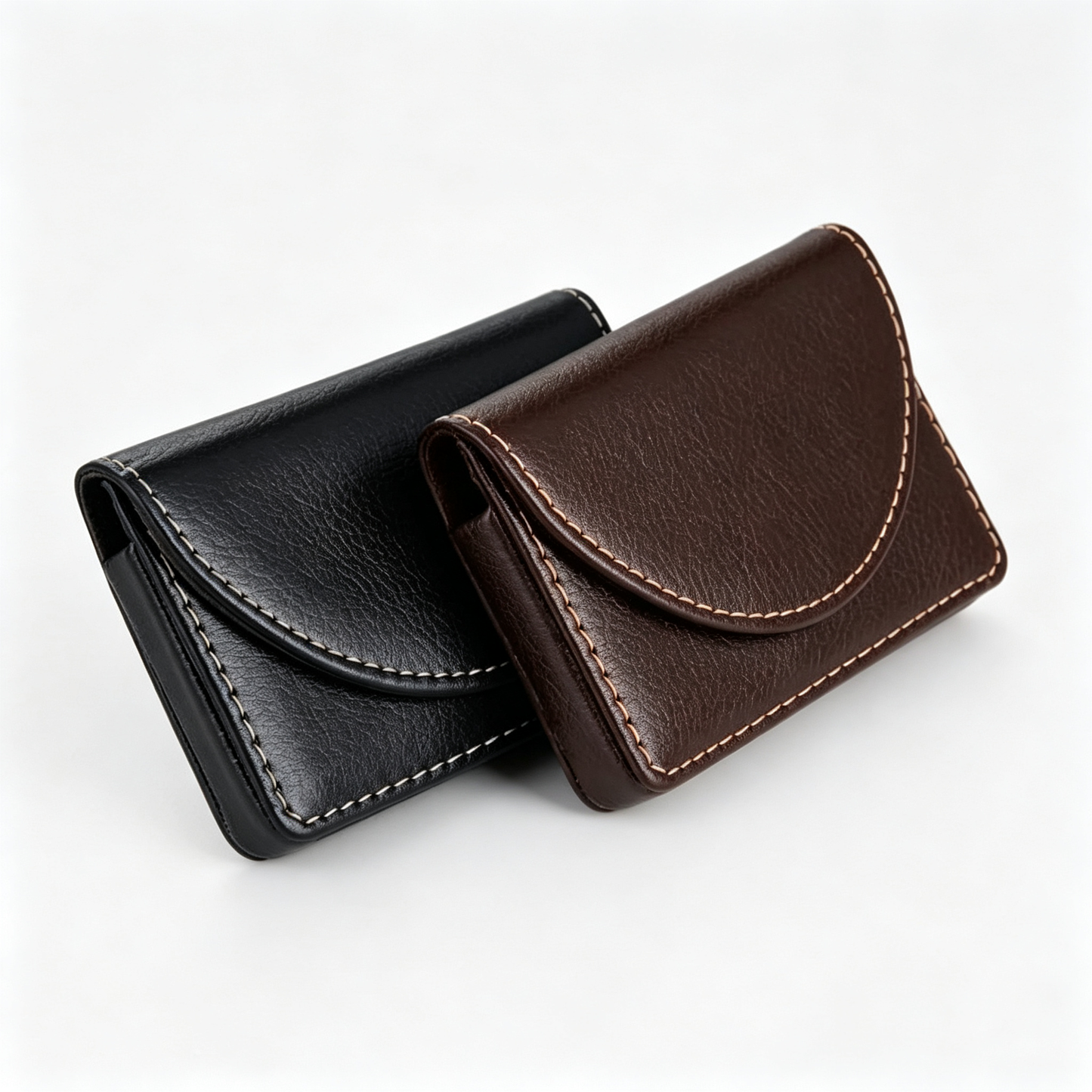Leather Business Card Holder Walle for Men or Women