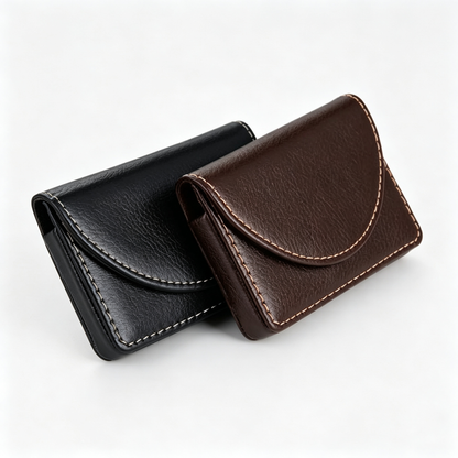 Leather Business Card Holder Walle for Men or Women