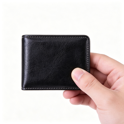 Leather Business Card Holder Walle for Men or Women
