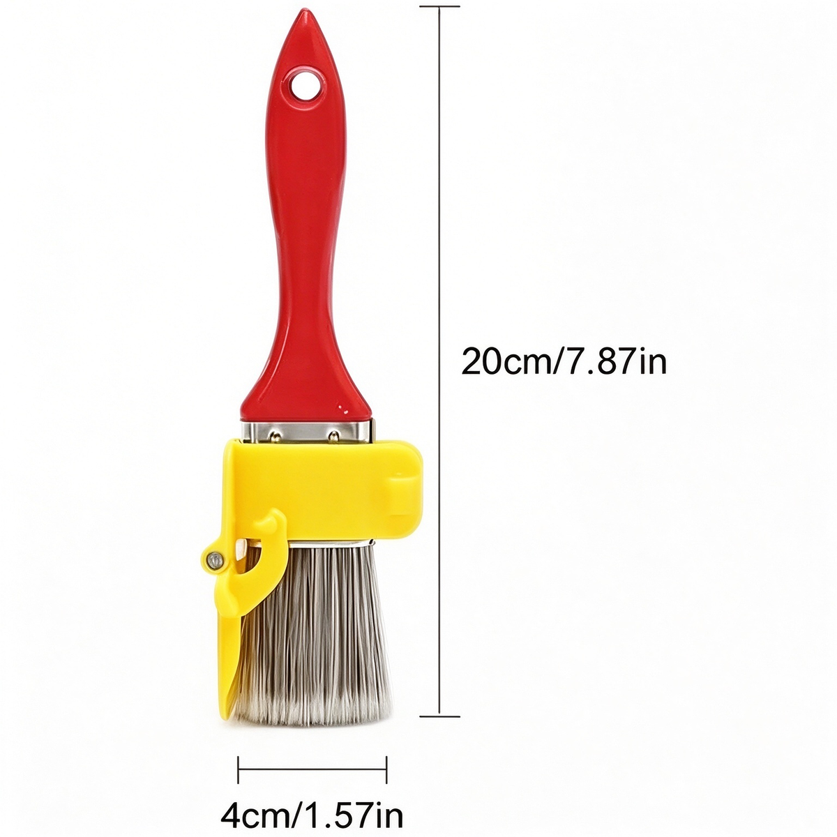 2pcs Paint Brush with Paint Shield, Handheld Wall & Ceiling Painting Tool