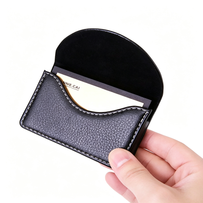 Leather Business Card Holder Walle for Men or Women