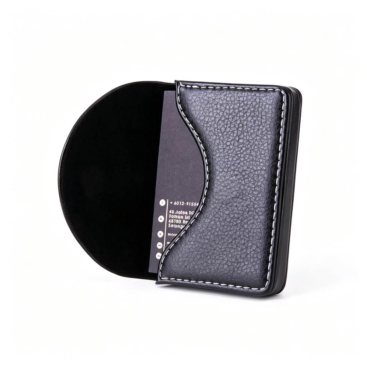 Leather Business Card Holder Walle for Men or Women