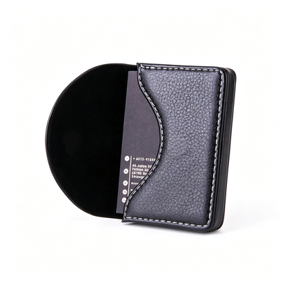 Leather Business Card Holder Walle for Men or Women