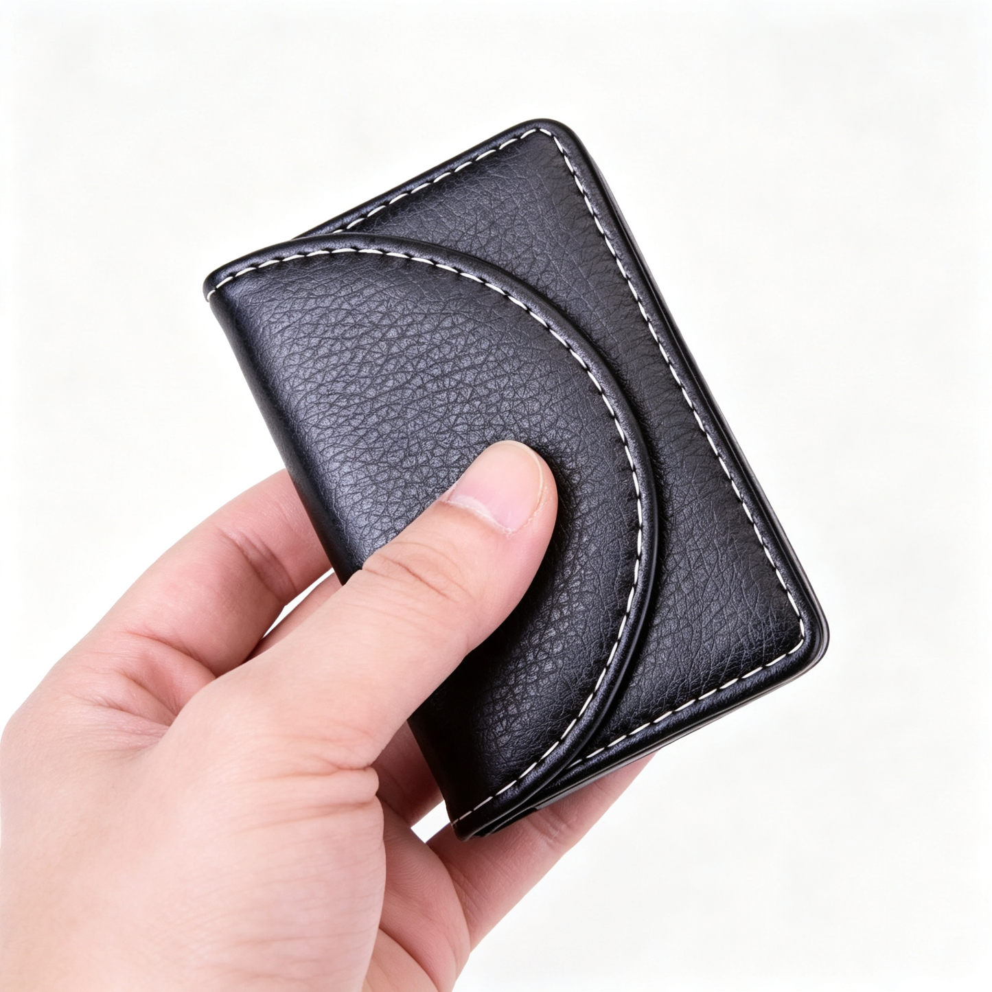 Leather Business Card Holder Walle for Men or Women