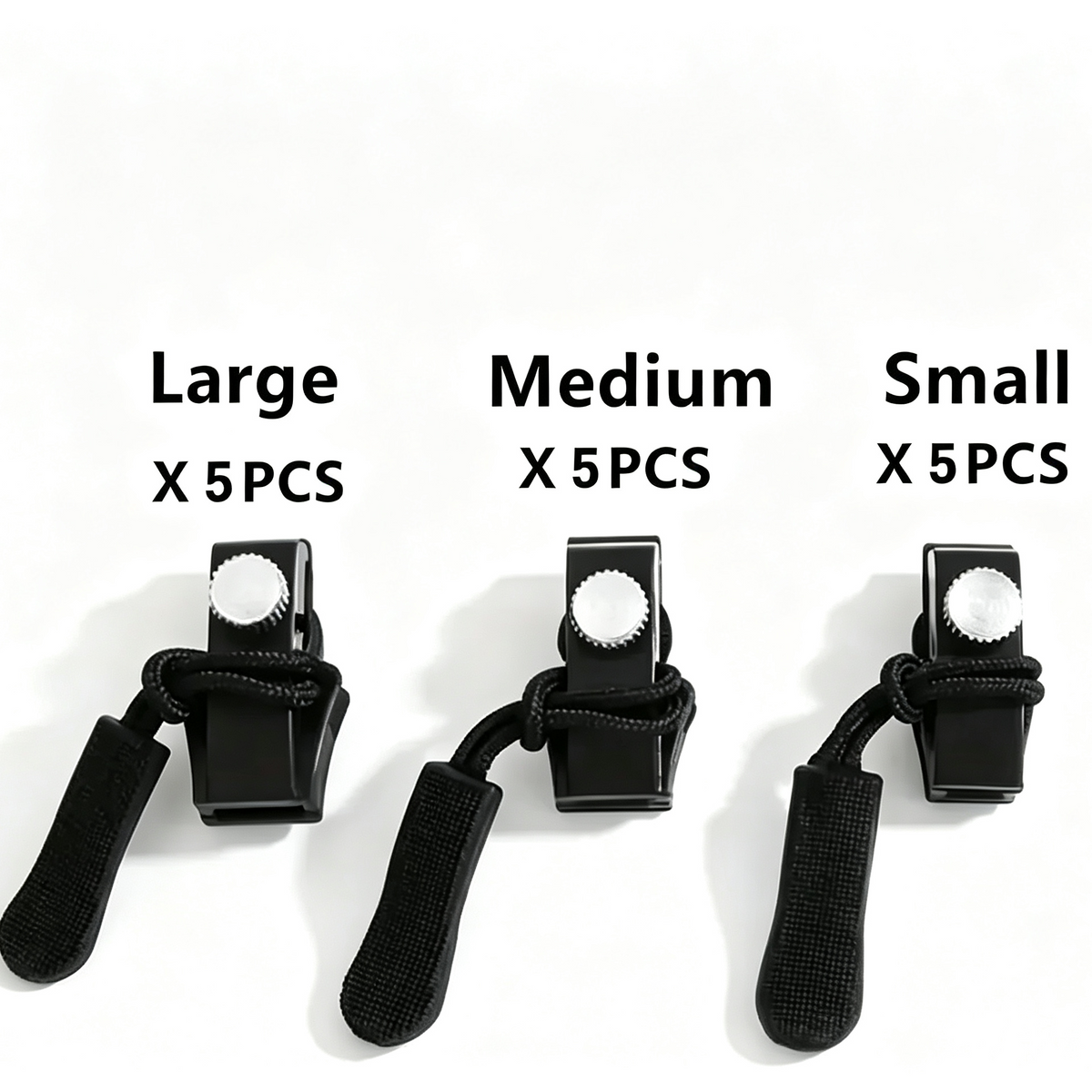 Zipper Repairer 15pcs Zipper Repairer | 3 Sizes Detachable