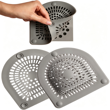 2 Pack Drain Hair Catcher Silicone Bathroom Accessories Shower Drain Protector