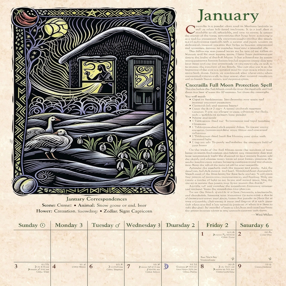 2027 Witches' Calendar