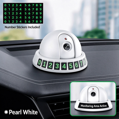Surveillance-Style Temporary Parking Number Plate Parking Sign