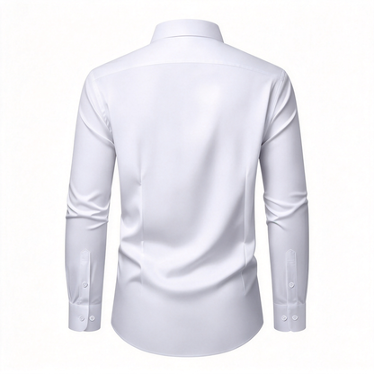 Men's French Cuff Dress Shirt Regular Fit Formal Business