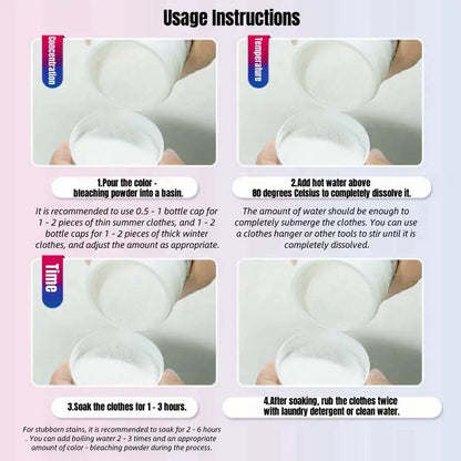 Biological Enzyme Bubble Powder, Powerful Decontamination, Strong Bleaching, Yellowing