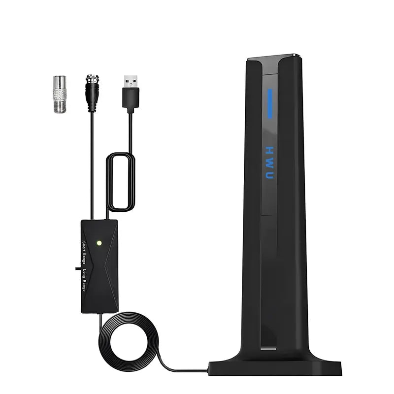 TV Antenna Indoor/Outdoor Long-Range HD Signal Amplifier Newly Upgraded for Stable Signal