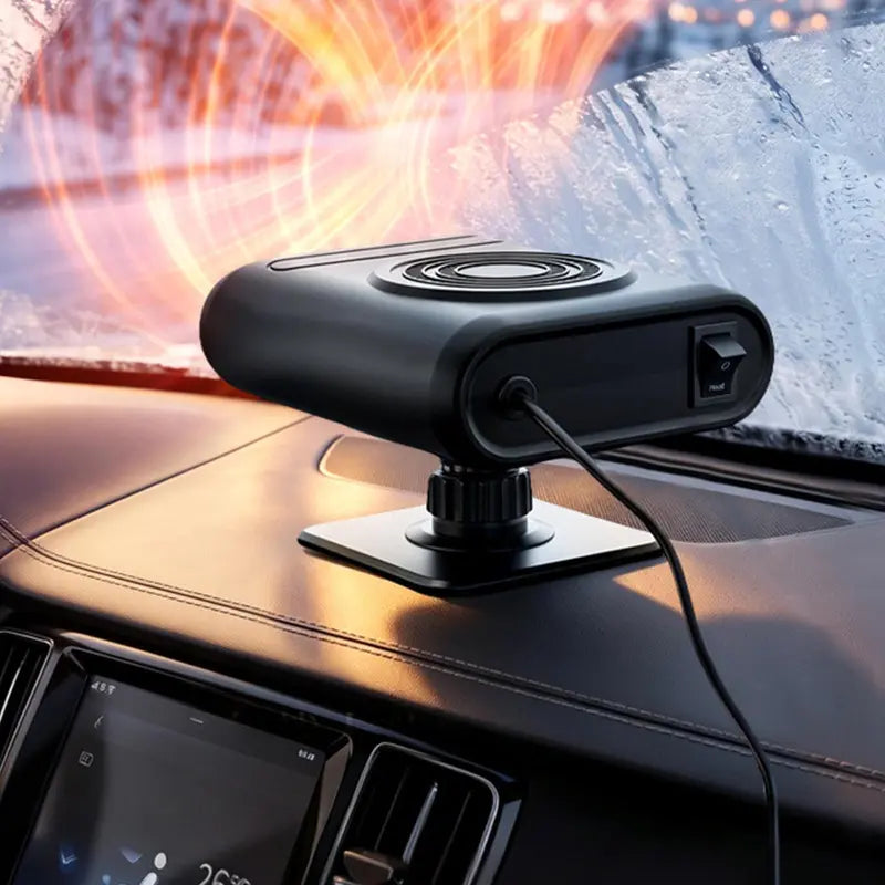 12V Portable Car Heater Power, Adjustable Defogging Windshield Demister
