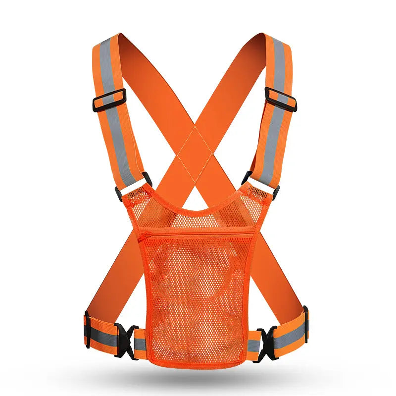 High Visibility Reflective Safety Vest - Adjustable Strap