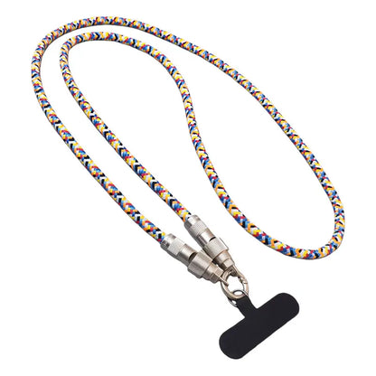 2-in-1 Lanyard USB Fast Charging Cable - 7mm Nylon Braided