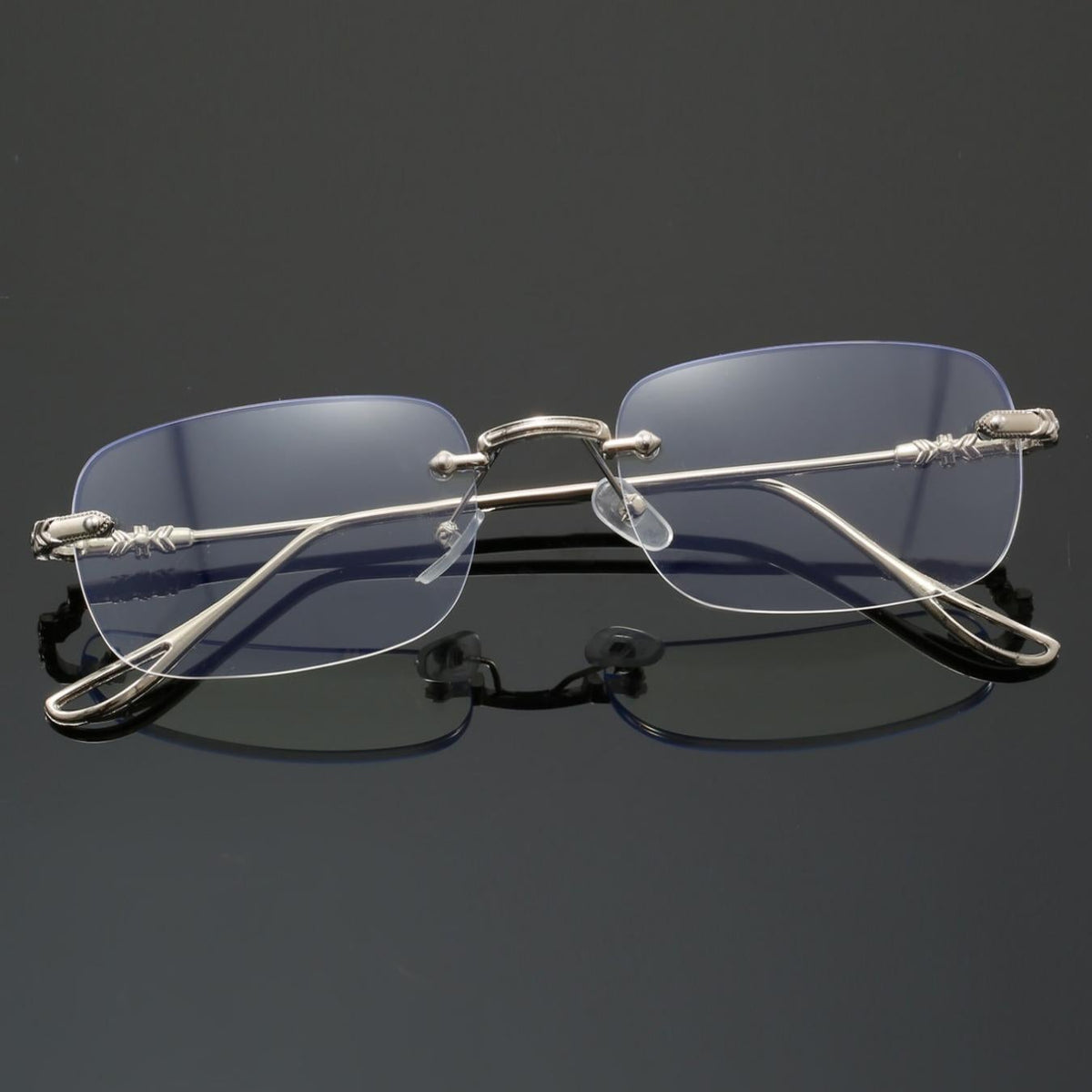 Unisex Frameless Plain Glasses, Casual Style for Daily Wear
