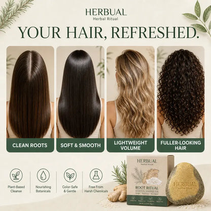 New 2-Pack Herbal Root Care Botanical Shampoo Bar Daily Haircare
