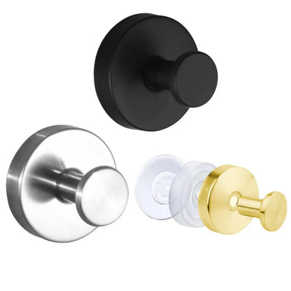2PCS Stainless Steel Suction Cup Hooks No-Drill No-Damage Vacuum Suction Hooks