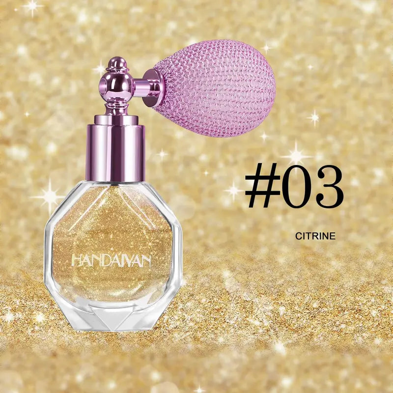 Glitter Highlighter Spray Natural Skin Tone Radiant Finish Face-Body Highlighter