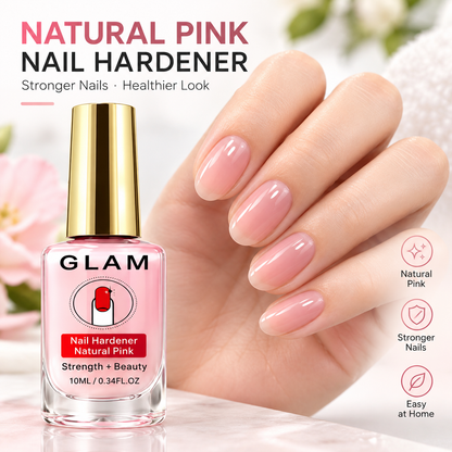 2PCS Natural Pink Nail Hardener – Quick-Drying Nail Strengthener