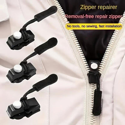 Zipper Repairer 15pcs Zipper Repairer | 3 Sizes Detachable