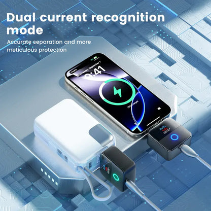 140W Smart Auto Stop Charging Adapter, Type C Fast Charger with LCD Display